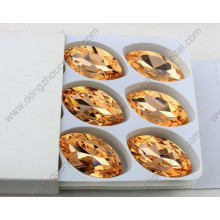 Dz-3004 Top Quality Crystal Horse Eyes Glass Decorate Stone for Wedding Dress Wholesale
